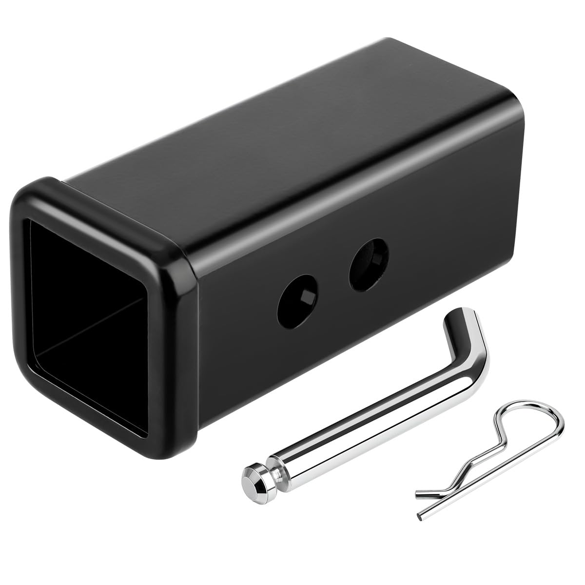 Metoware 2-1/2 to 2-inch hitch adapter packaging ready for upgrade