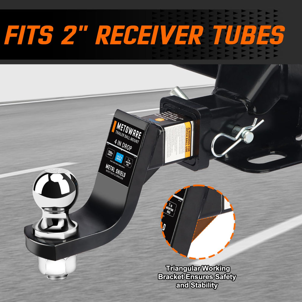 METOWARE 2-inch receiver fit demonstrates universal compatibility for trucks