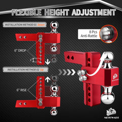 METOWARE 6-inch drop profile shows precise height adjustment