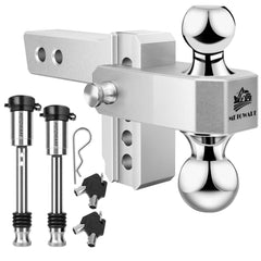 METOWARE adjustable trailer hitch in a 2-inch receiver enables versatile towing