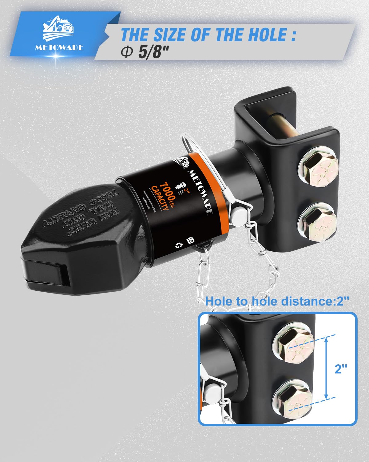 METOWARE complete hardware pack with bolts and nuts for quick install.