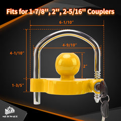 METOWARE close-up of zinc-alloy tubular core highlighting robust anti-theft construction