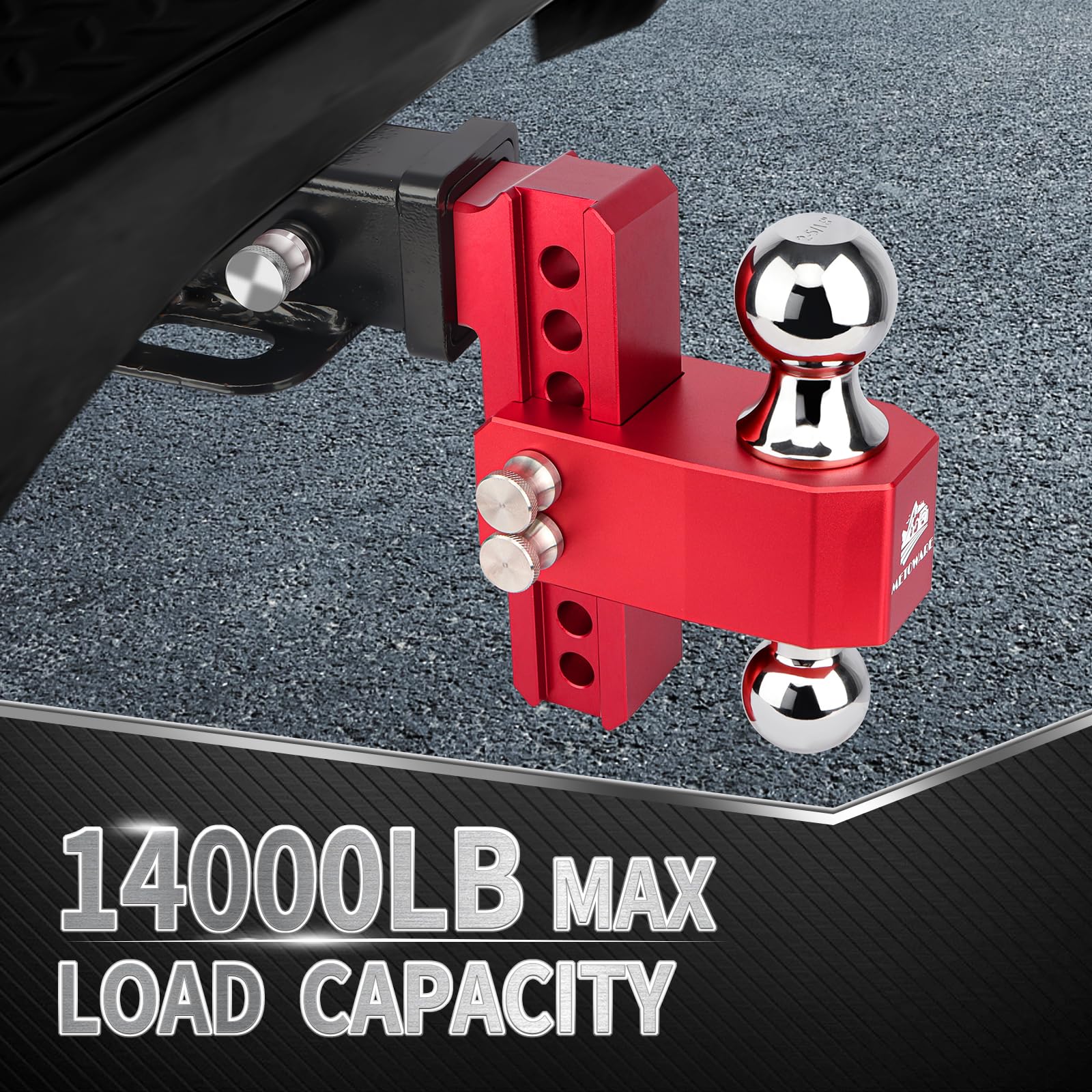 METOWARE dual-ball system close-up highlights heavy-load versatility