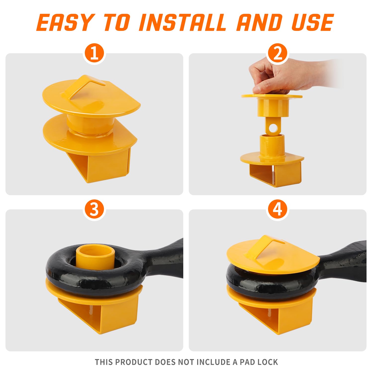 Easy installation and removal demonstrated for METOWARE tow ring lock