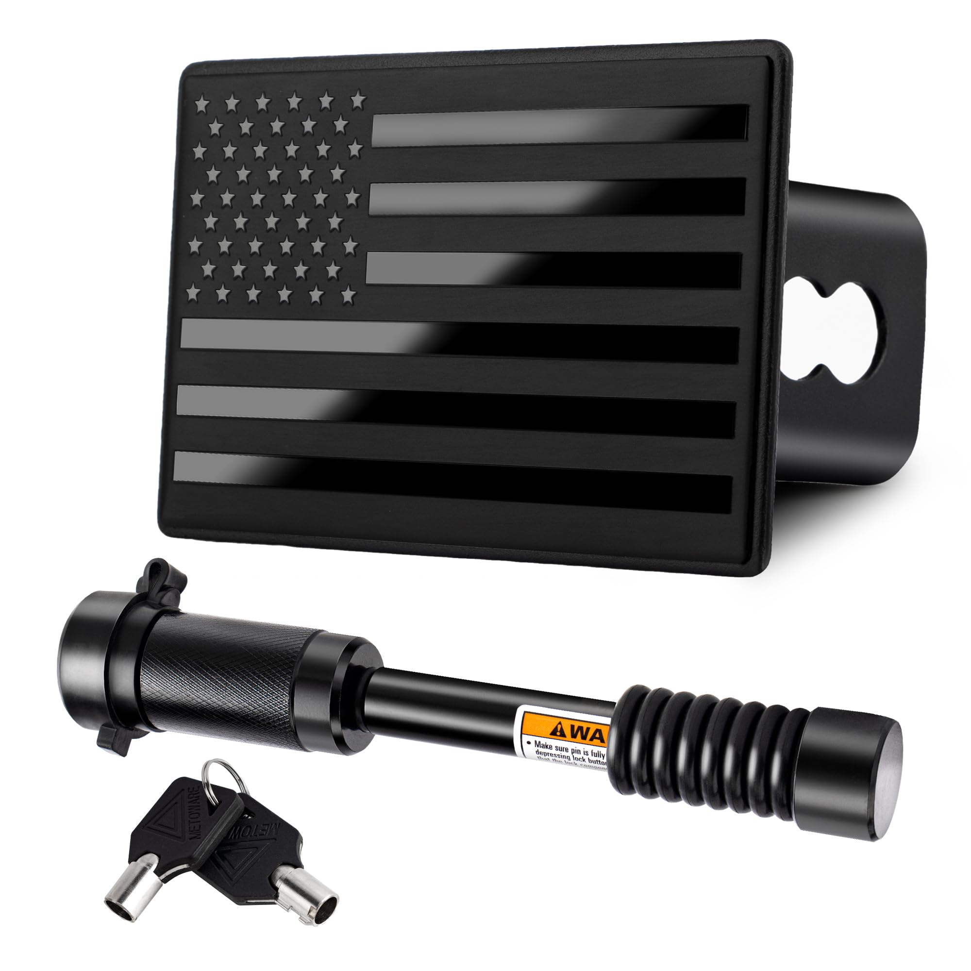 METOWARE American flag embossing adds a distinctive road-ready touch.