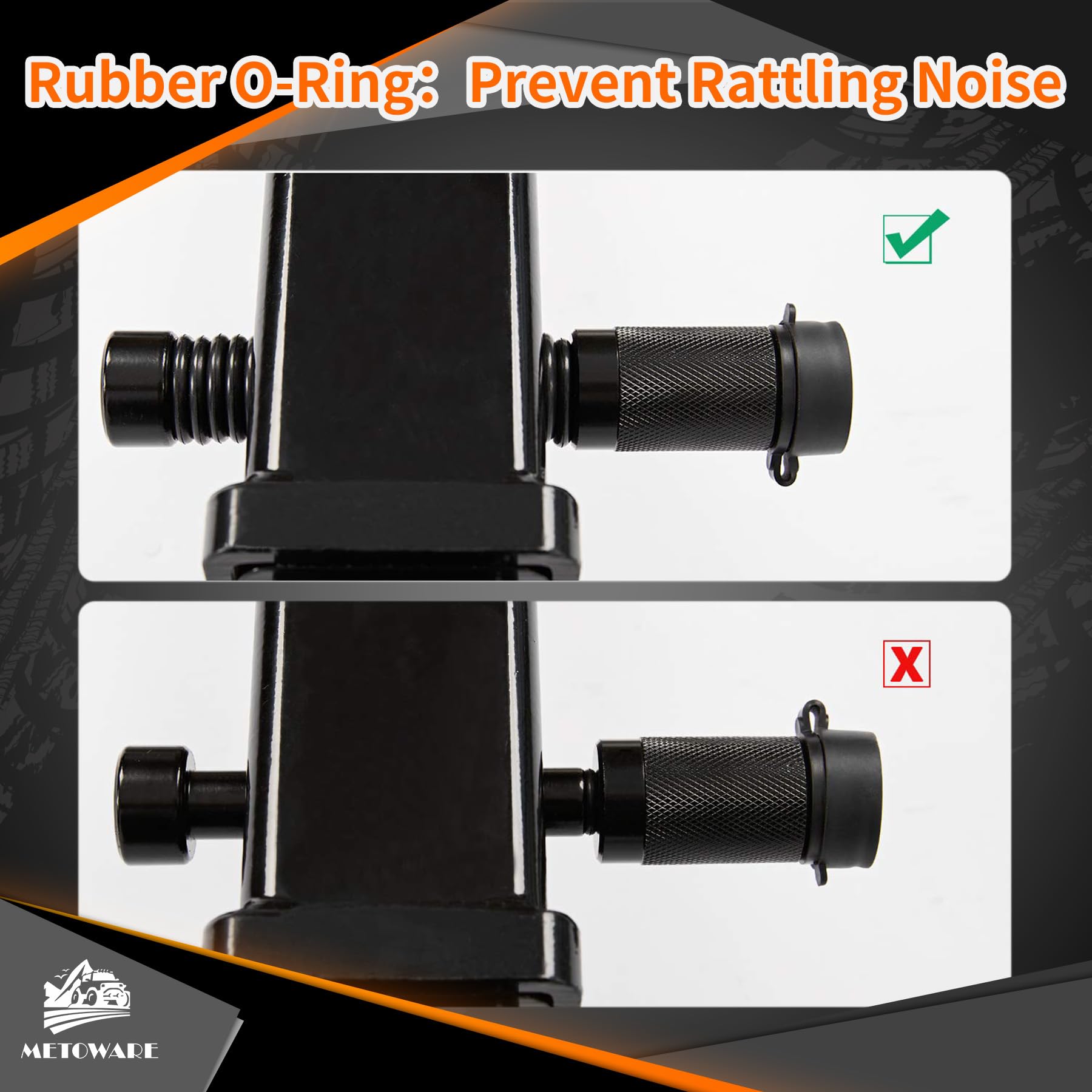 METOWARE tubular keys included for quick attachment and removal