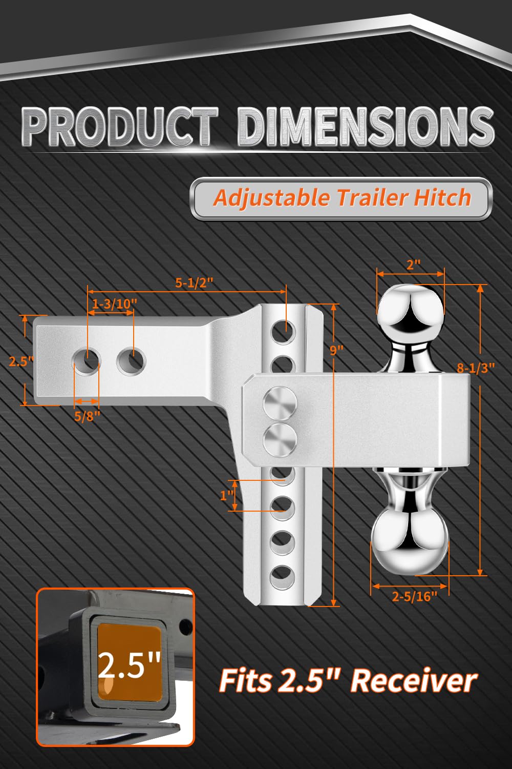 METOWARE hitch features double stainless steel locks to enhance security when leaving the trailer.