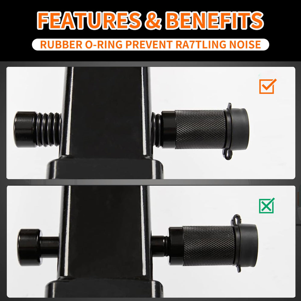 METOWARE coupler lock closeup highlighting 1/4 inch pin security