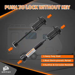 METOWARE lock core closeup showing zinc alloy core and copper keys