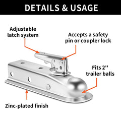 METOWARE galvanized finish resists corrosion on wet roads