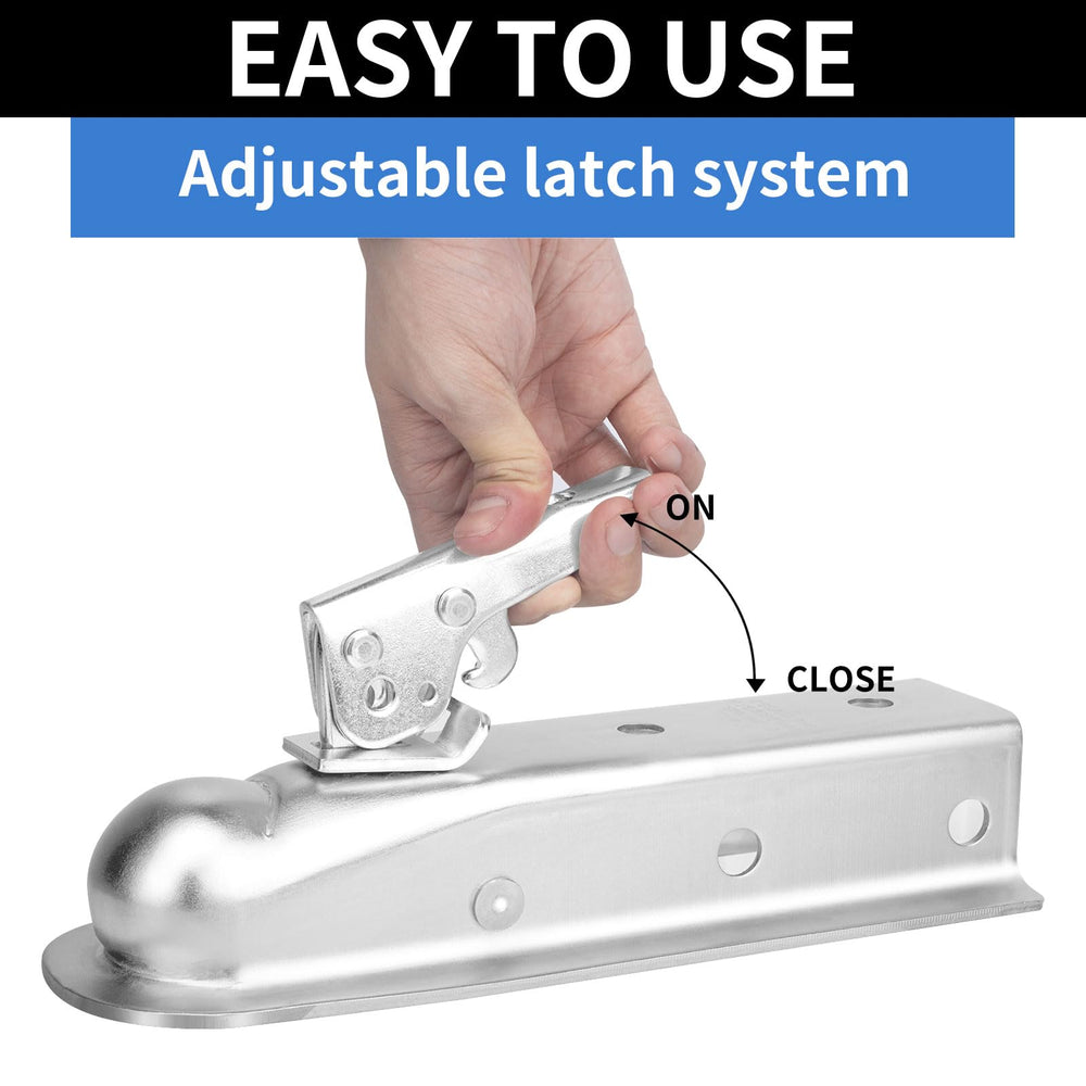 METOWARE installation-friendly design enables quick hitching on 2-inch tongues