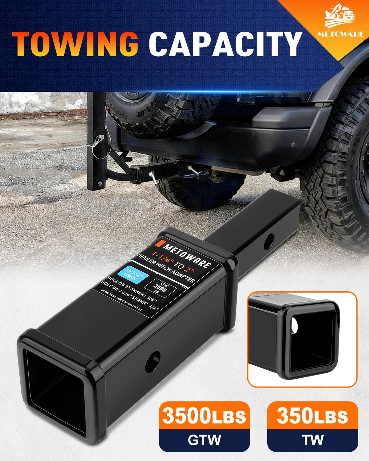 METOWARE trailer setup demonstrates extended reach and towing flexibility