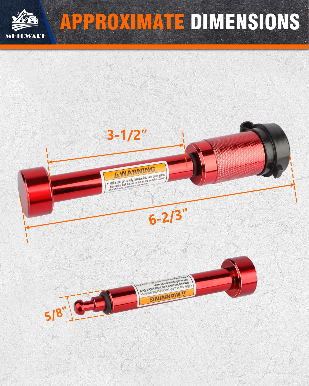 METOWARE durable lock core adds pick resistance for security