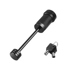 METOWARE trailer tongue coupler lock secures hitch attachment for transport.