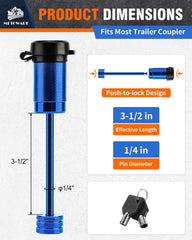 METOWARE lock head with 361° rotation and waterproof cap for rugged use