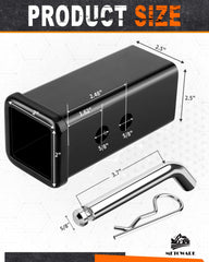 Metoware welded lip design prevents over-insertion for secure towing