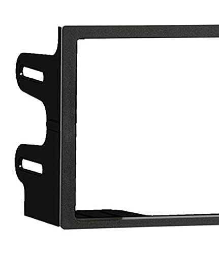 Metra 95-9012 dash kit installed, showing OEM-like finish in the VW interior