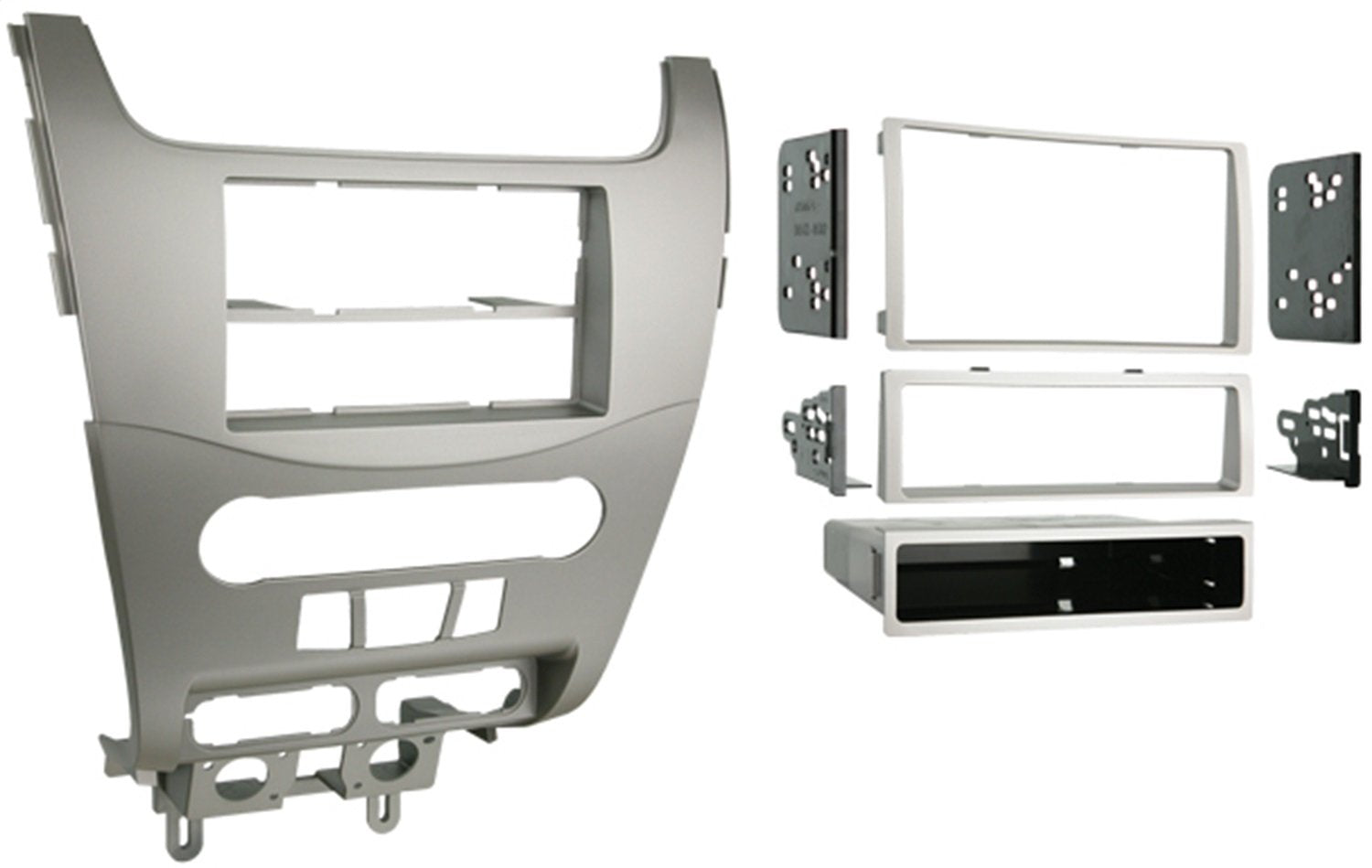 Metra 99-5816 installation kit front view secures clean radio fit in Ford Focus.
