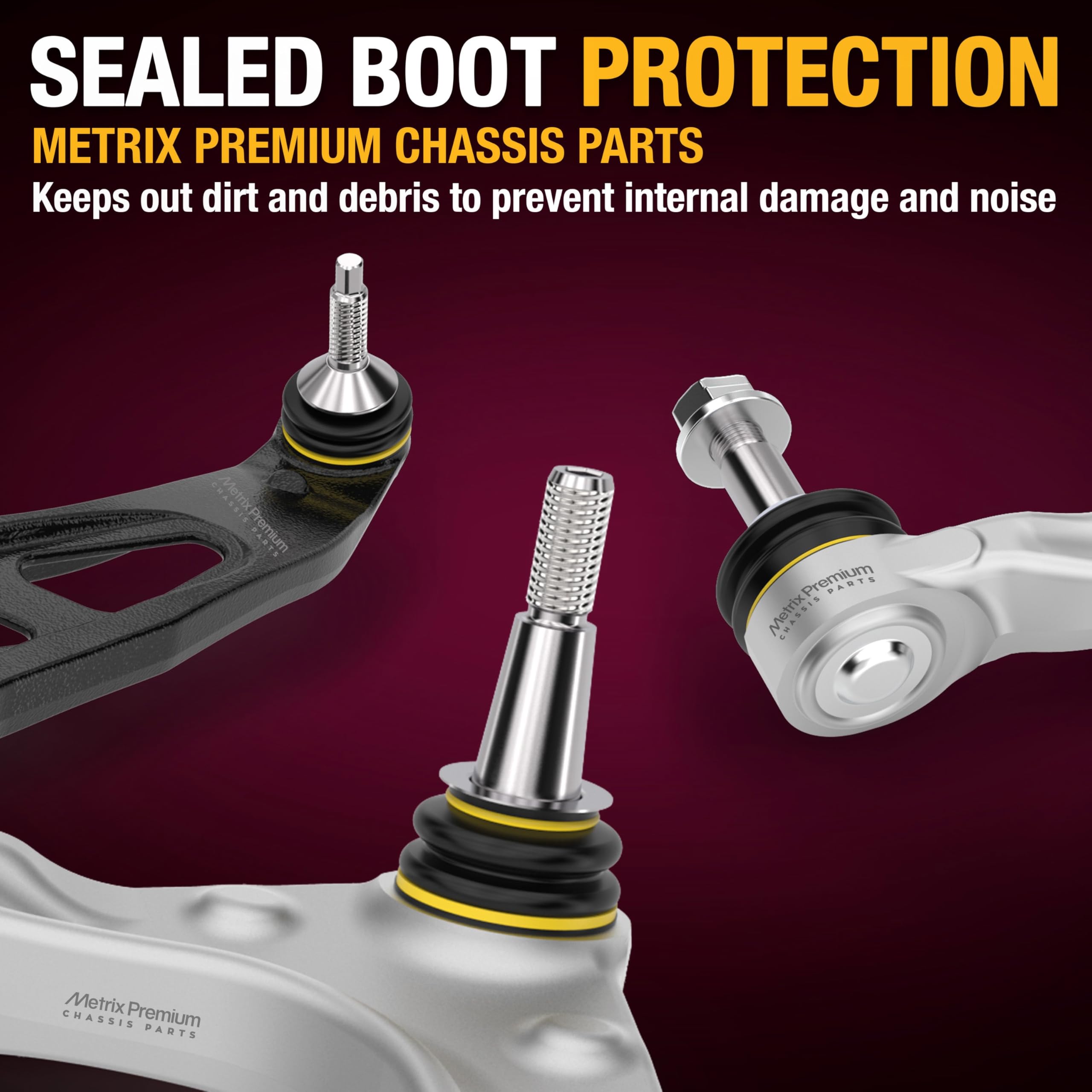 Metrix Premium pre-greased joints for smoother movement and longer life