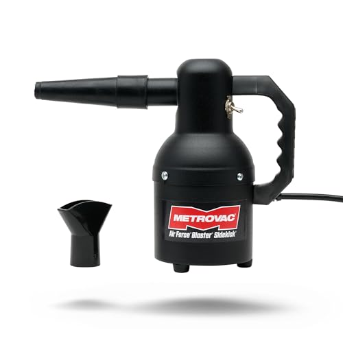 METROVAC Air Force Blaster Sidekick attached to vehicle exterior for thorough blow-drying