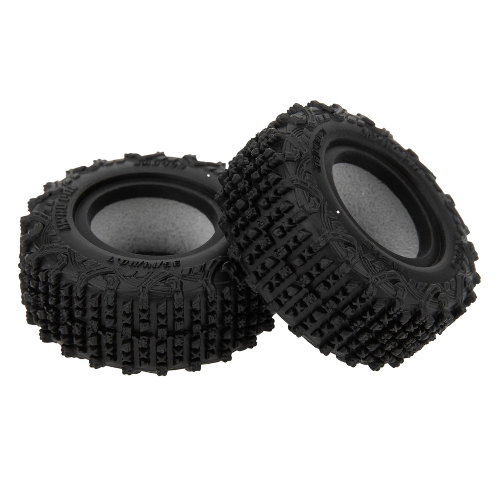 MEUS RACING 0.7 tires packaging and install-ready for RC crawlers