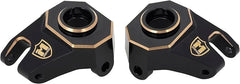 MEUS RACING AR45 brass steering knuckles closeup CNC machining for precision