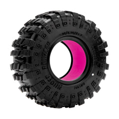 Four spacing tread patterns for versatile mud and rock traction