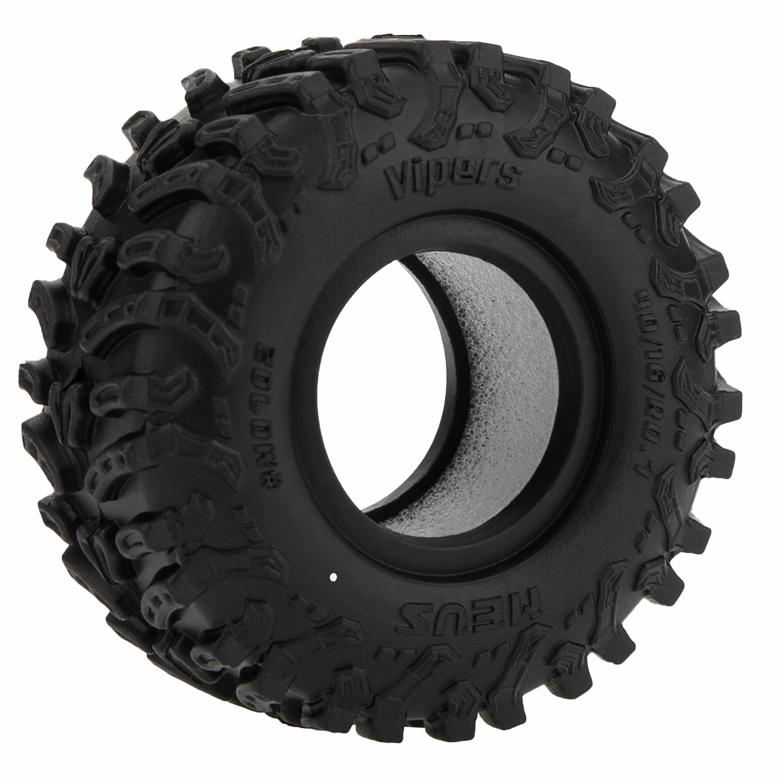MEUS RACING MS6 tires fitted to Axial SCX30 and Redcat Ascent-32 crawlers.