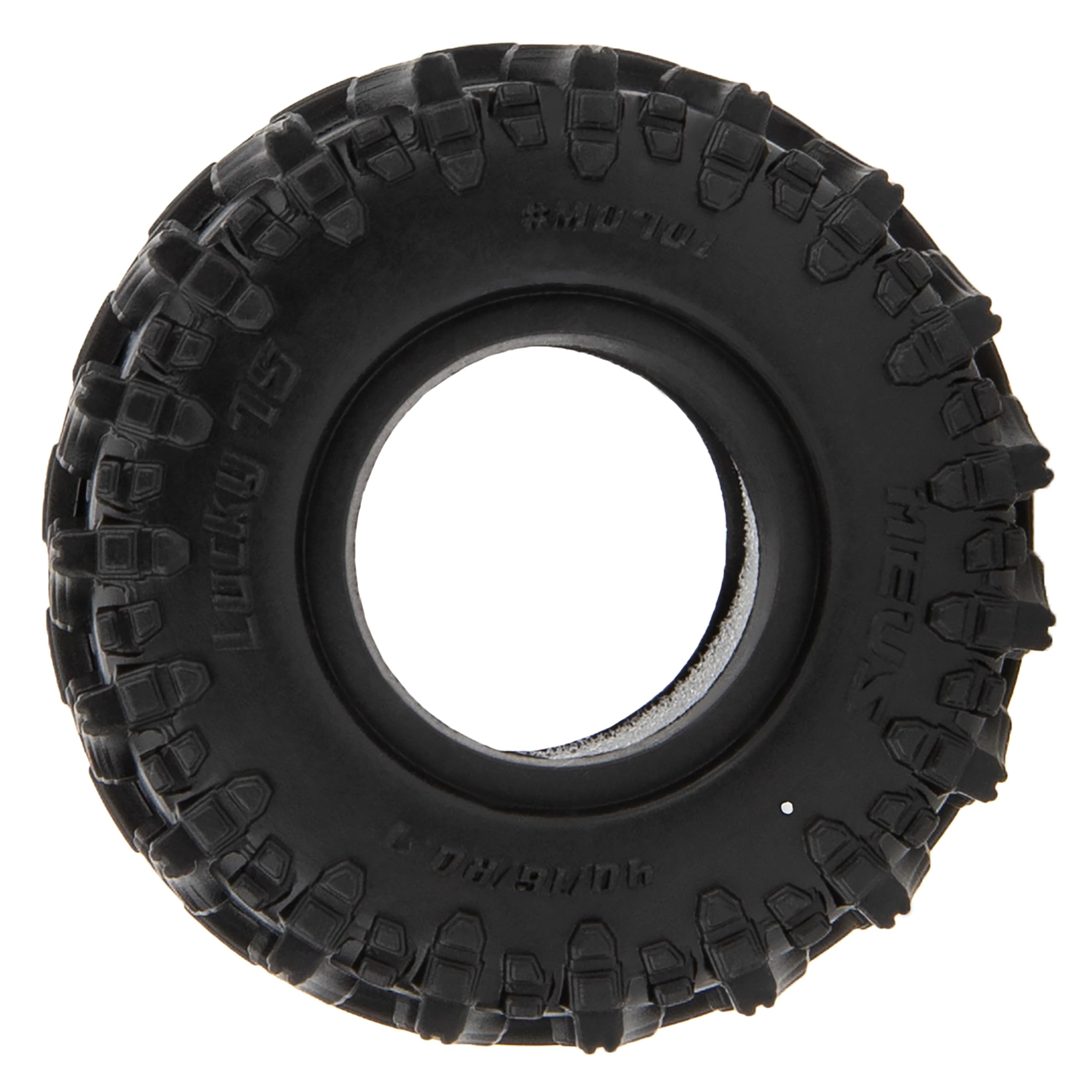 MEUS RACING MS6 Lucky 7S 0.7 tire mounted on beadlock wheel for Axial SCX30.