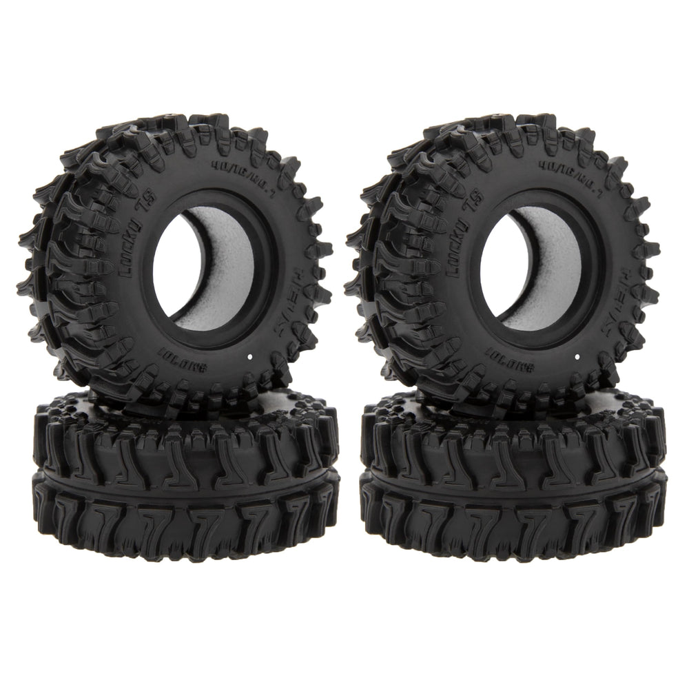 MEUS RACING MS6 Lucky 7S 0.7 tire tread close-up for mud and rock grip.