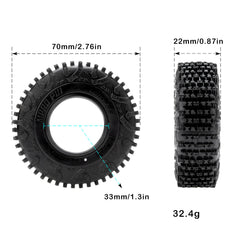 MEUS RACING MS6 mid tread pin layout boosts traction on dirt and rocks