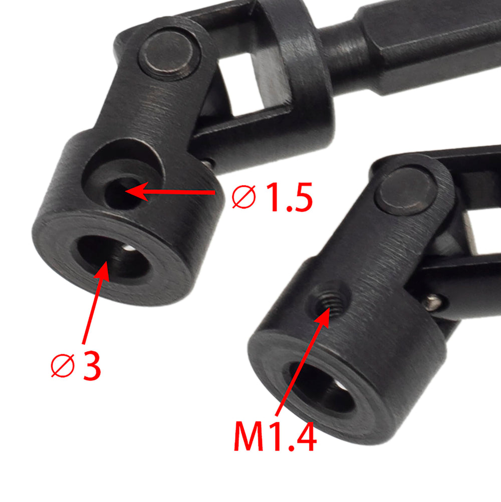 MEUS RACING SCX24 center driveshaft fits Axial SCX24 C10 Bronco JLU models exactly