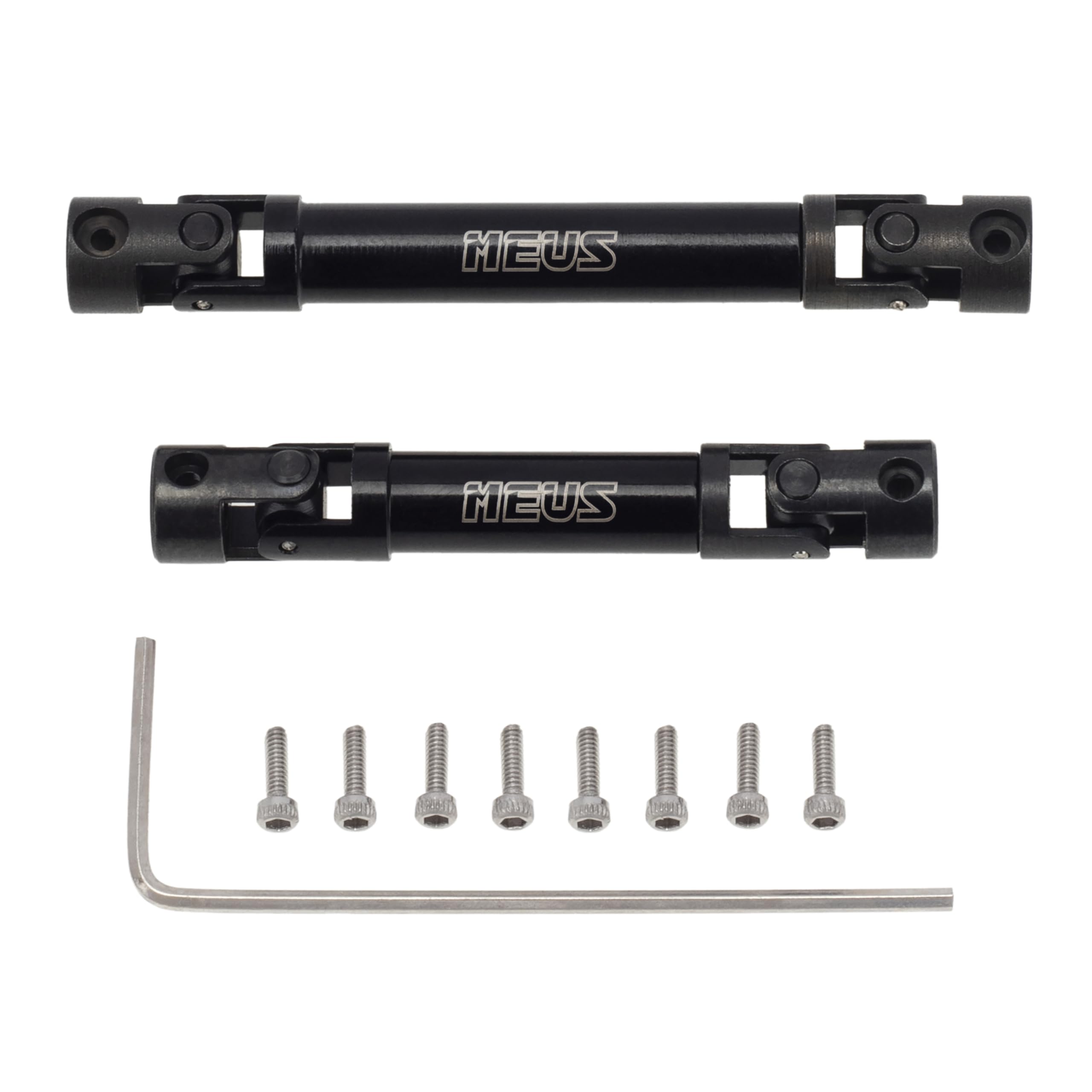 MEUS RACING SCX24 center driveshaft universal joint design enables smooth installation