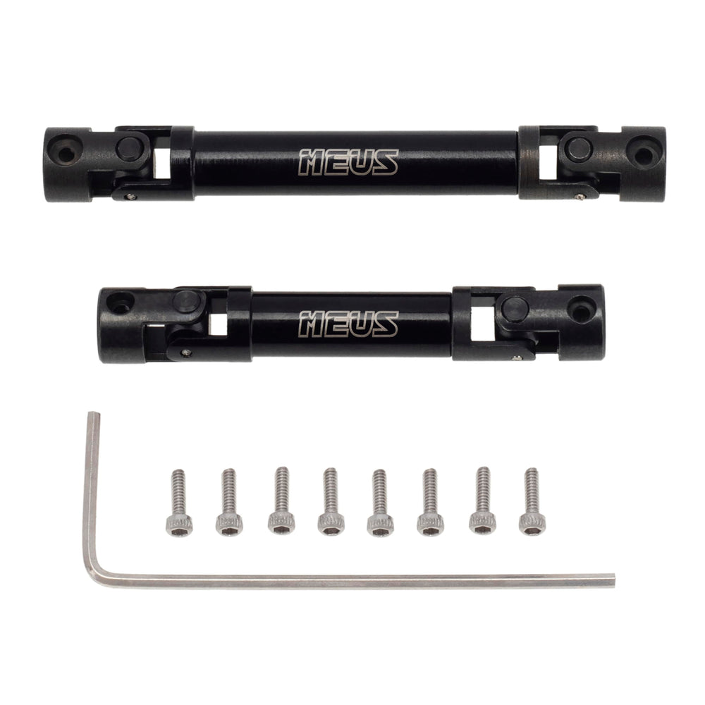 MEUS RACING SCX24 center driveshaft universal joint design enables smooth installation