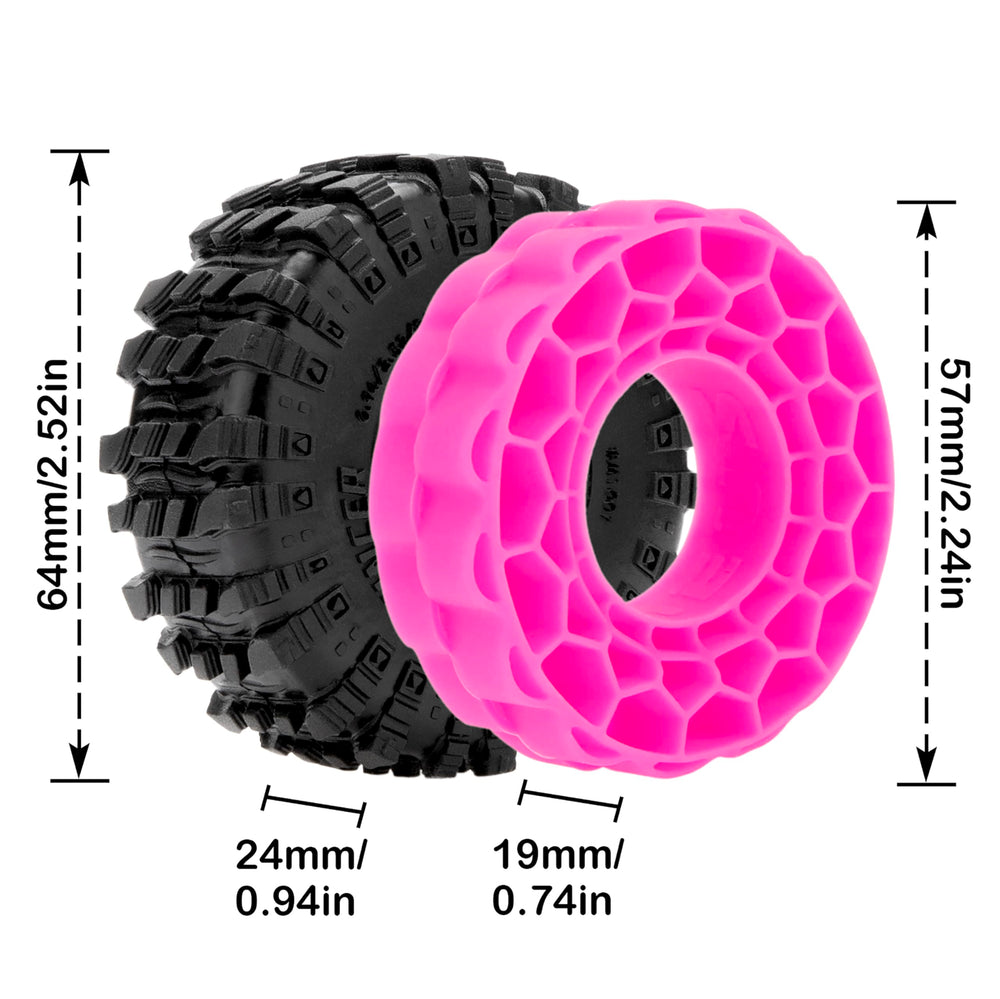 MEUS Racing silicone inserts cross-section showing soft, durable side-wall support