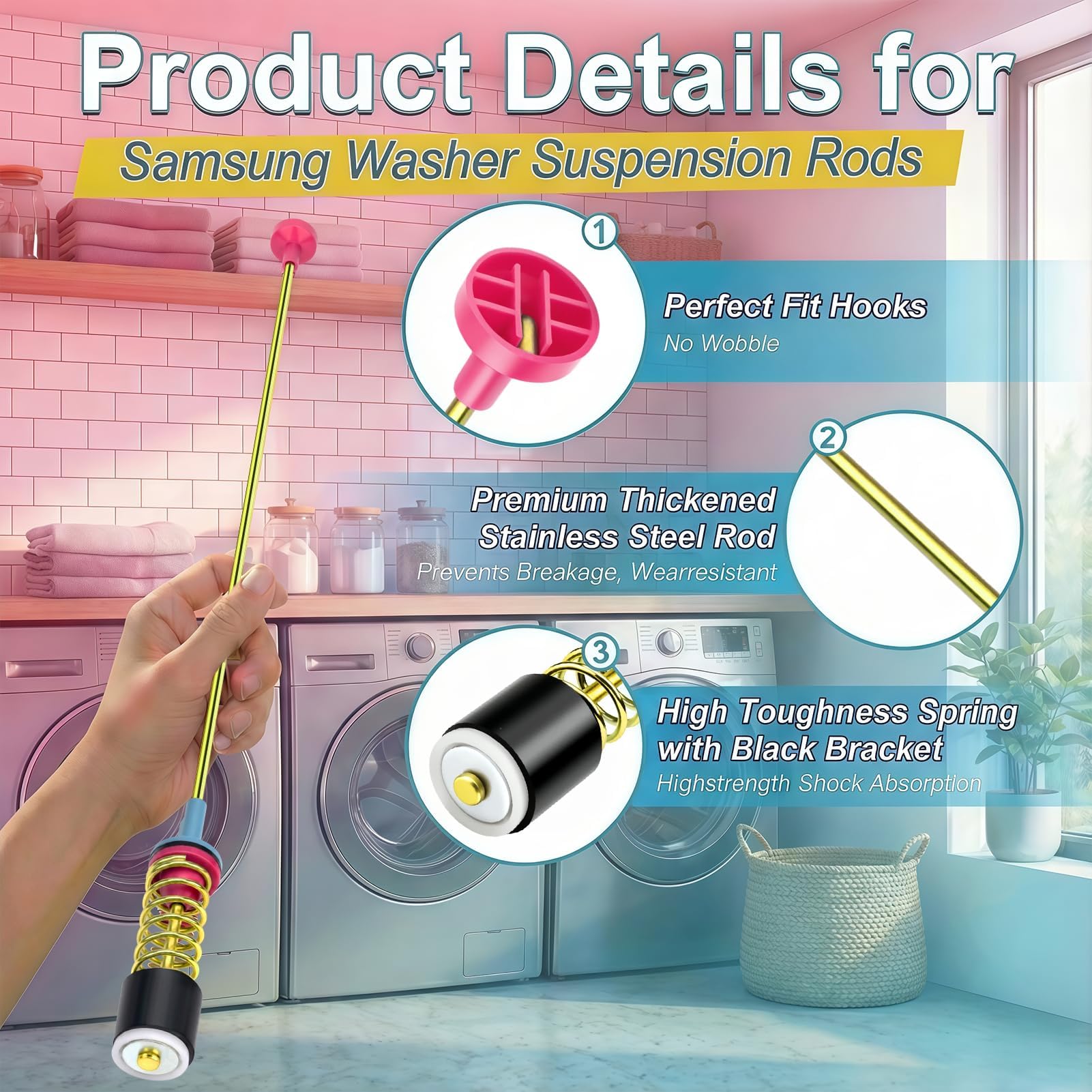 Mezvion washer tub balance demo indicating improved stability during spins.