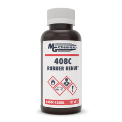 MG Chemicals 408C Rubber Renue bottle restores tackiness on aged rubber surfaces