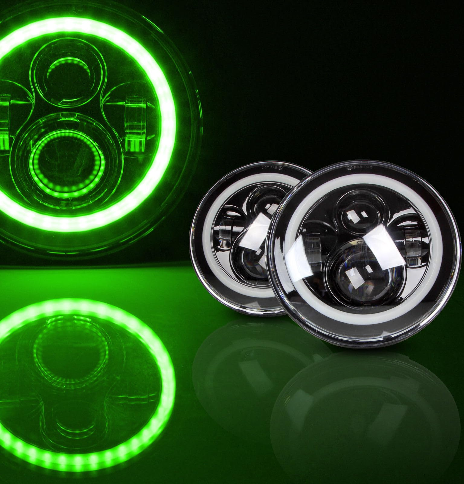 MGLLIGHT halo headlights offer 50,000 plus hours lifespan.