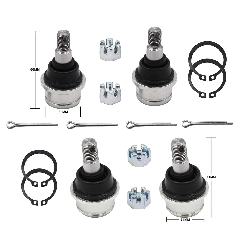 MGWILL ball joint boot detail in CR material protects joints during rugged rides