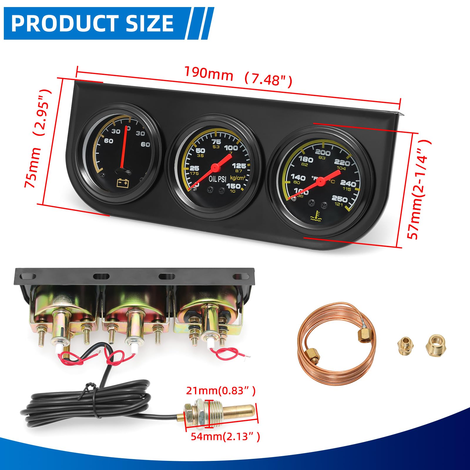 MH oil pressure sensor installation included with kit