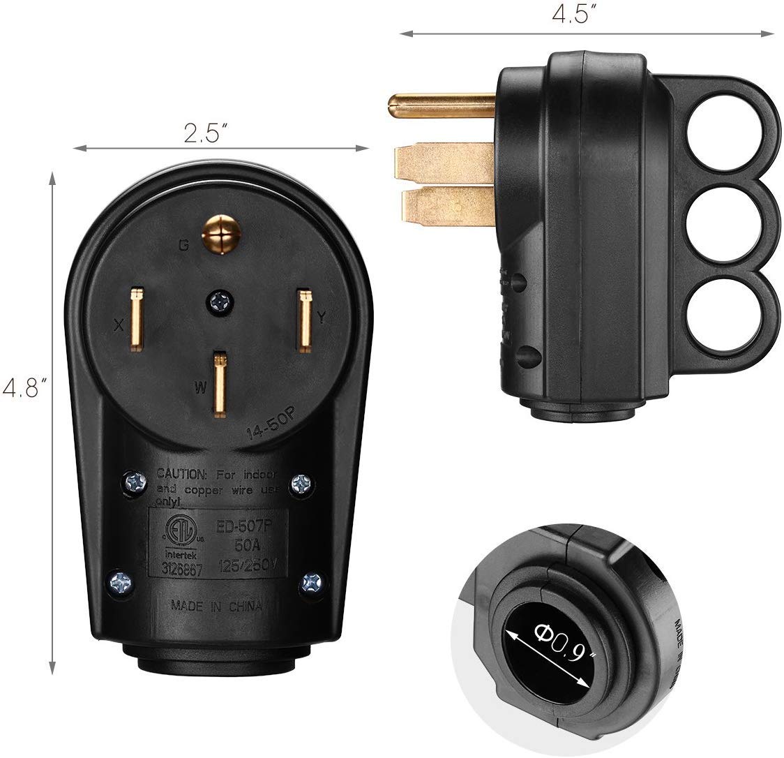 Miady durable copper conductors with inner strain relief support lasting connections.
