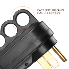 Miady ergonomic handle design enables easy unplugging and comfortable handling.