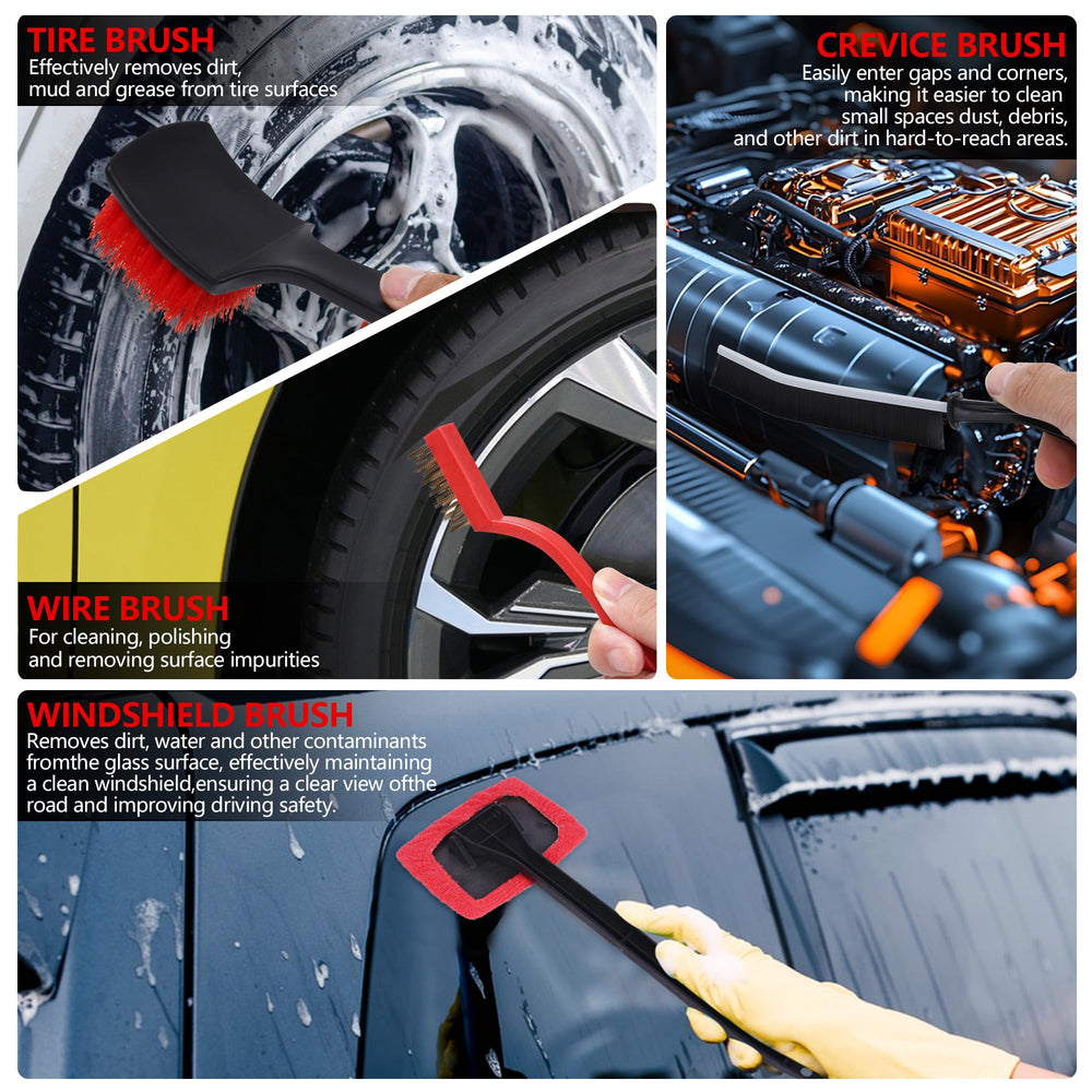 MIANYINGR car wash mitt and towel absorb moisture without lint.