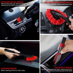 MIANYINGR interior detailing brushes reach vents and dashboards effectively.