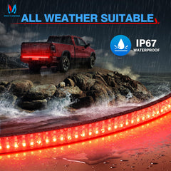 MICTUNING tailgate light as running light providing continuous rear illumination
