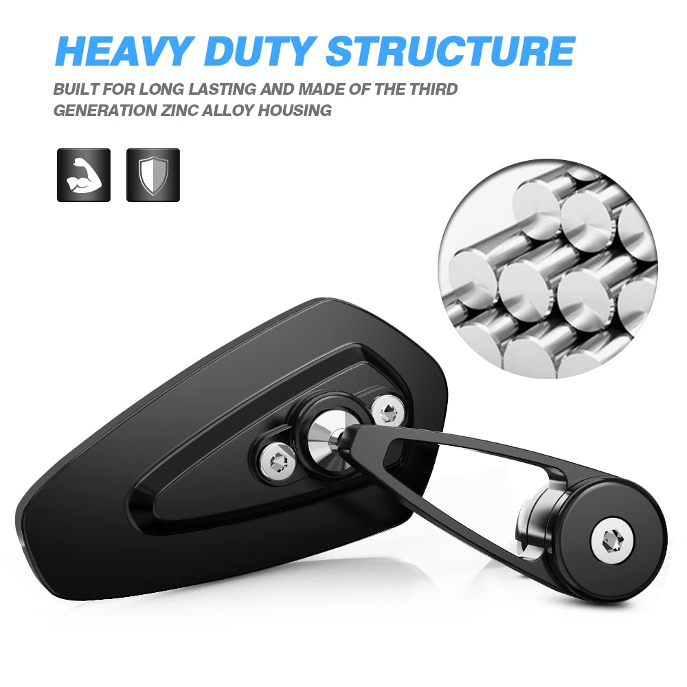 MICTUNING anti-glare surface provides clearer rear views during night rides.