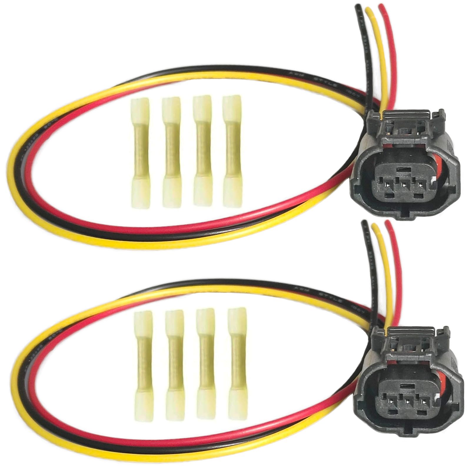 Micarun 2pc CPS connector pigtail for reliable engine sensor connections.