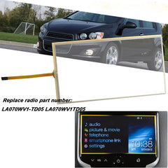 Digitizer glass for Chevrolet radio LA070WV1-TD05 with 4-pin interface