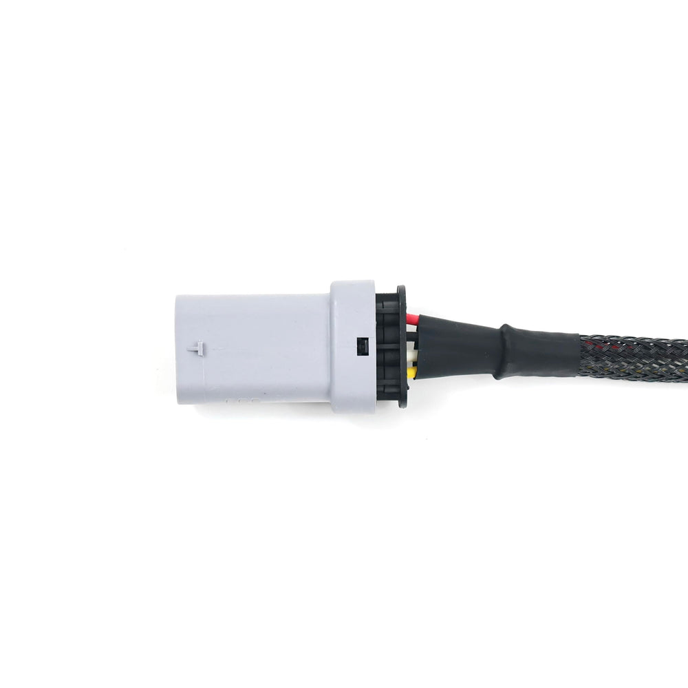 Plug-and-play connectors on Michigan Motorsports O2 extension enabling quick install