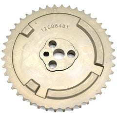 Michigan Motorsports 3-bolt cam gear part on display, enabling broader cam choices.